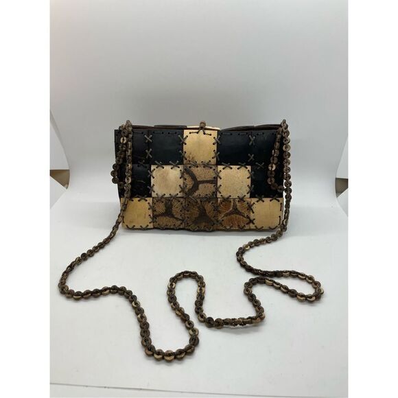 Coconut Handmade Handbag BohoSummer Purse - Picture 2 of 9